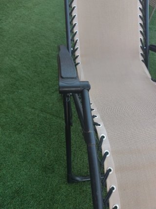 Tumbona Plegable Playa/Jardín Beige