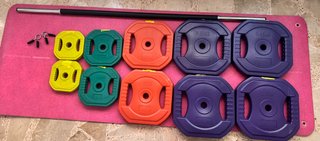 Barra Body Pump + 47.5kg Discos con Asas