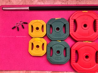 Barra Body Pump + 47.5kg Discos con Asas