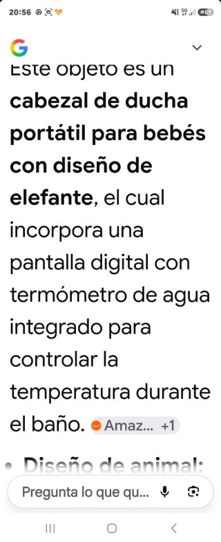 Manguera ducha bebé elefante