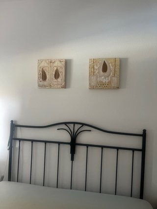 Cabecero de Forja y 2 Mesitas de noche a conjunto