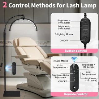 Lámpara LED Estética/Tatuaje Negra y Blanca
