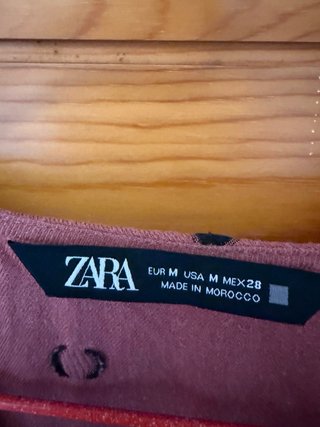 Vestido Zara lunares rosa