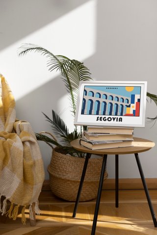 Cuadro Póster SEGOVIA - A3 Acueducto Bauhaus