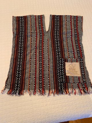 Poncho Camiseta Elefantes Tailandia Talla Única