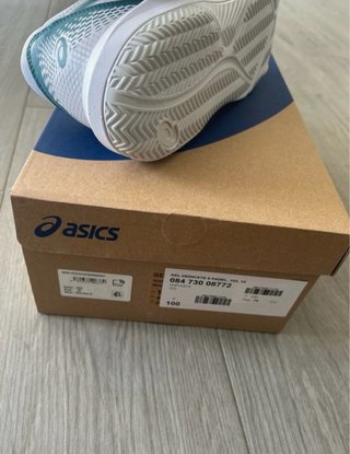 Zapatillas Padel Asics Blancas y Verdes