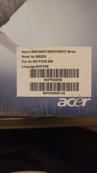 Portátil Acer Aspire 3820T Intel i3