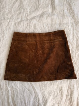 Falda Zara Pana Marrón Talla S