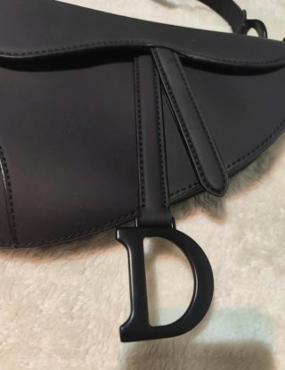 Christian Dior Saddle Bag – Negro