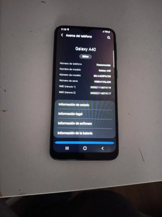 Samsung Galaxy A40 64GB Negro