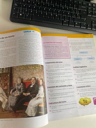 Lengua y literatura, Bachillerato 2