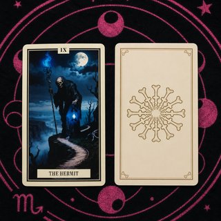Skeleton Tarot 78 cartas gótico de esqueletos