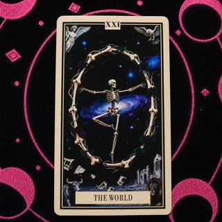 Skeleton Tarot 78 cartas gótico de esqueletos