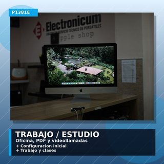 iMac 27 2019 i5 3.7 8GB RAM Radeon Pro 580X 8GB Trabajo estudio