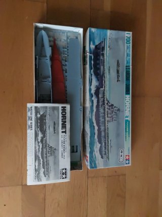 Maqueta portaaviones HORNET Tamiya