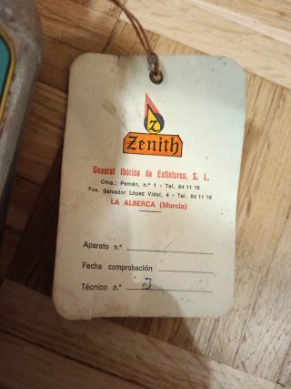 Extintor Zenith General Ibérica Polvo