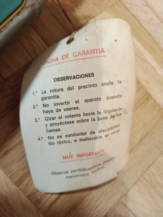Extintor Zenith General Ibérica Polvo