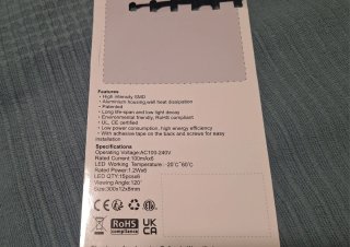 6 strisce LED per vetrine