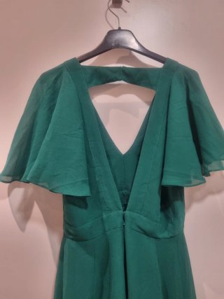 Vestido largo fiesta verde