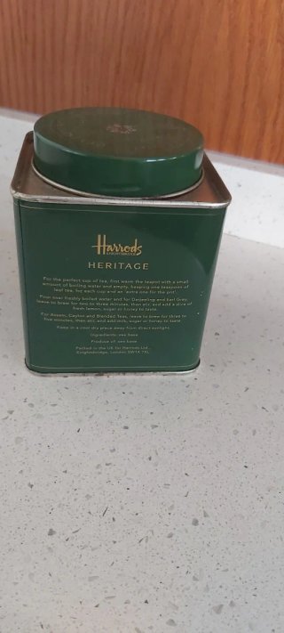 Lata de té Harrods Heritage Antigua