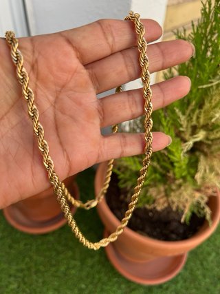 Cadena  estilo soga para hombre