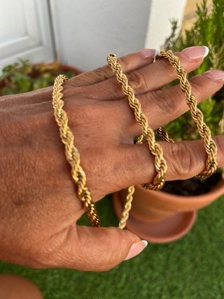 Cadena  estilo soga para hombre