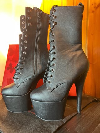 Botines Pole Dance Negro Mate Talla 38