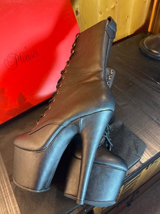 Botines Pole Dance Negro Mate Talla 38