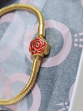Pulsera Pandora Cierre Rosa Encantada Disney 16cm