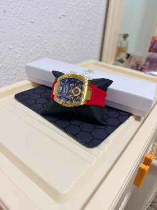 Reloj yalalushi Hombre Dorado y Rojo