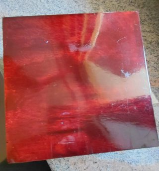 Scatola in legno dipinta a mano