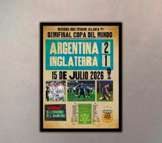 Cuadro Argentina 2 - Inglaterra 1