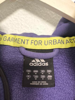 Sudadera Adidas con capucha morada Talla M