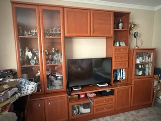 Mueble de salón completo madera