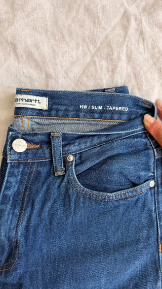 Jeans Carhartt HW/SLIM Tapered Azul Talla 34/36
