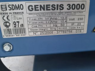 Generador SDMO Genesis 3000 OHV Gasolina