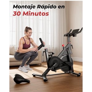 Bicicleta Estática Negra, gimnasio en casa.