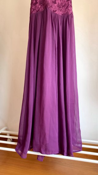 Vestido invitada malva Talla S