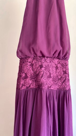 Vestido invitada malva Talla S