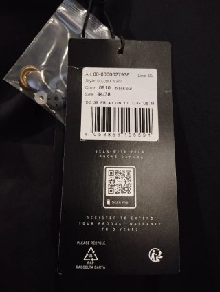 Pantalón Salewa Dolomia Mujer Negro