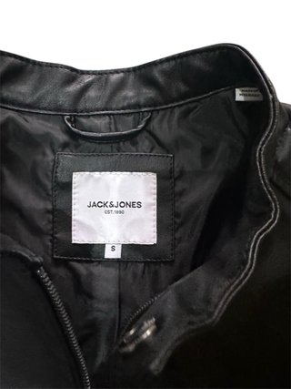 Giacca uomo similpelle nera taglia S