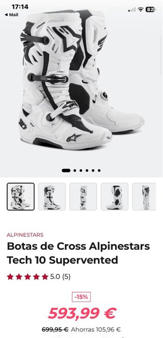 Botas Alpinestars Tech 10 SuperVented n•43