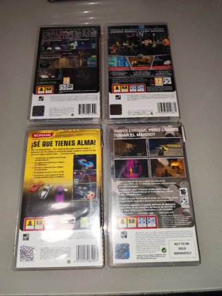 Lote 4 Juegos PSP 6€ a 8€ unidad (español).