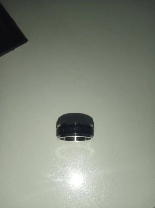 Anillo de plata y negro
