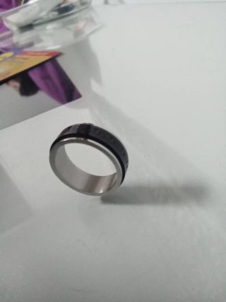 Anillo de plata y negro