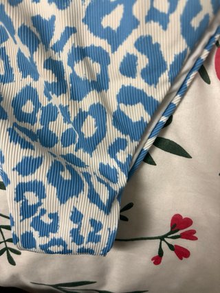 Bikini Calzedonia estampado leopardo azul