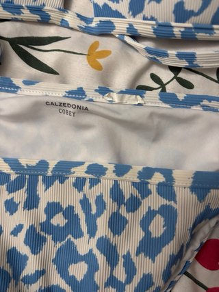 Bikini Calzedonia estampado leopardo azul