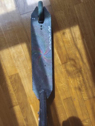 Patinete freestyle negro y cobre