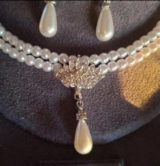 Set Bijoux Lusso Argento e Perle