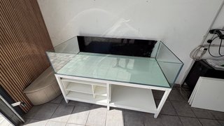 Acuario 180x90x40cm con Mesa Cristal 12mm extracla